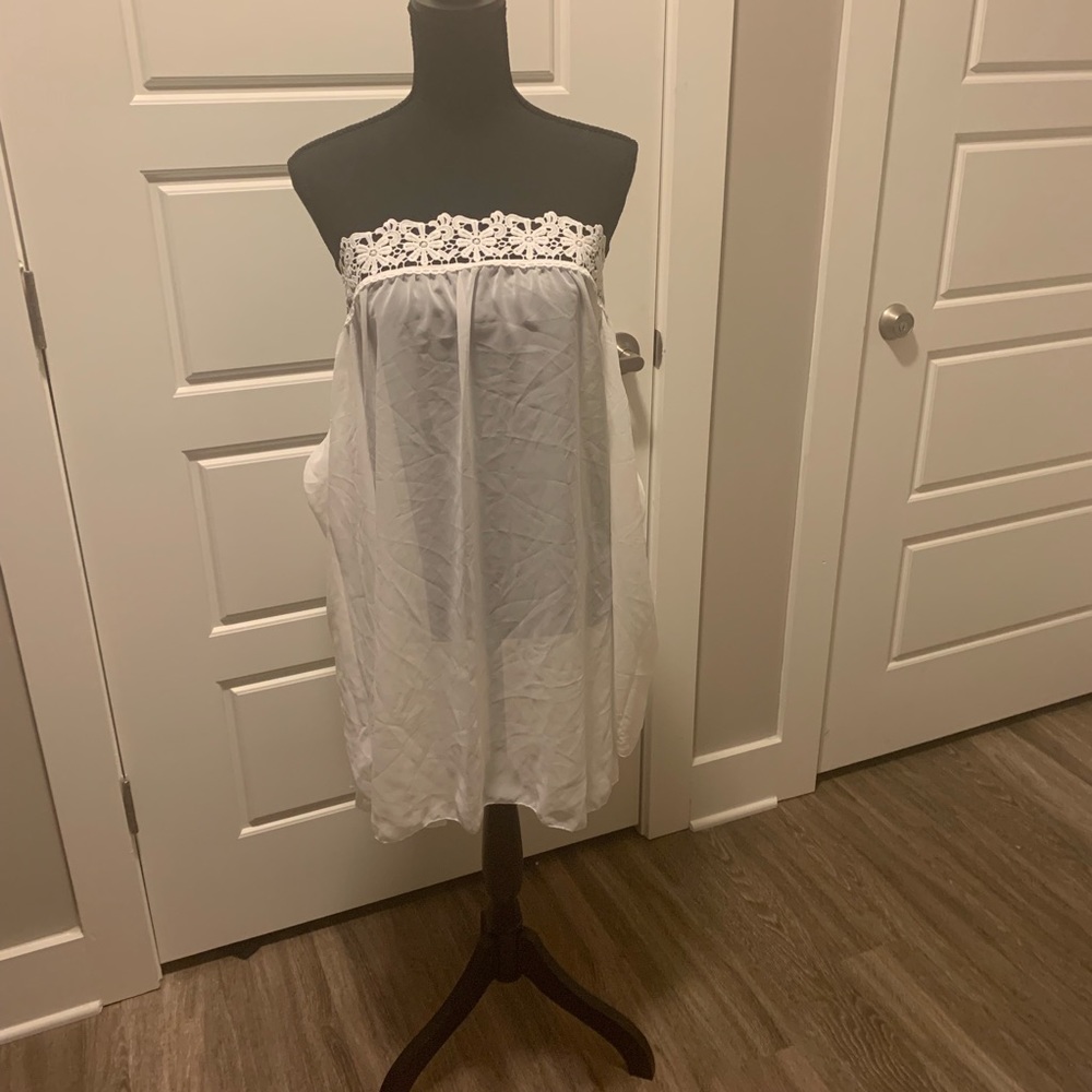 Off the shoulder beach coverup